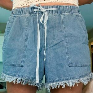Denim shorts